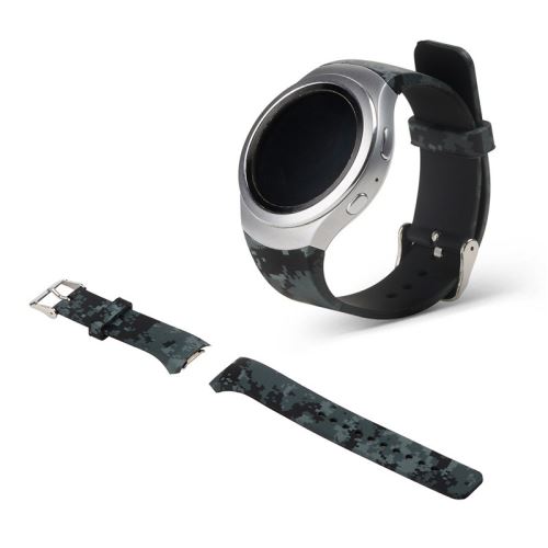 Bracelet en silicone Camuflagem pour SAMSUNG Gear S2 R720 R730 - Camouflage Bleu foncé