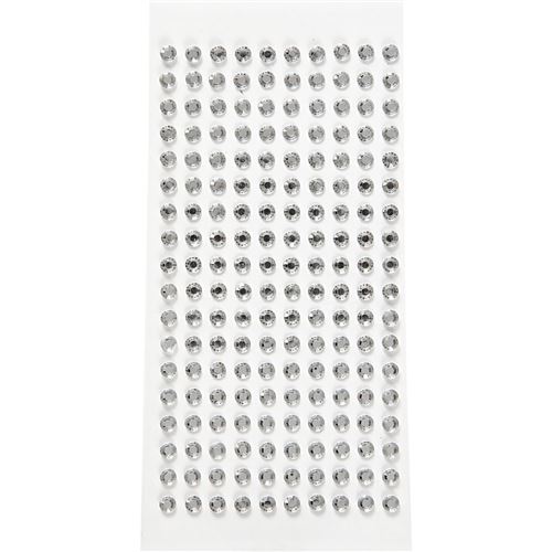 Happy Moments strass argent 5 mm 144 pièces