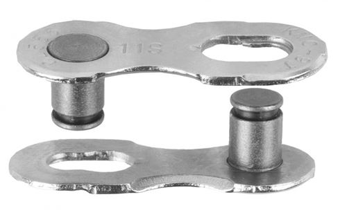 KMC maillon de chaîne Missing Link acier 11S argent 2 pièces