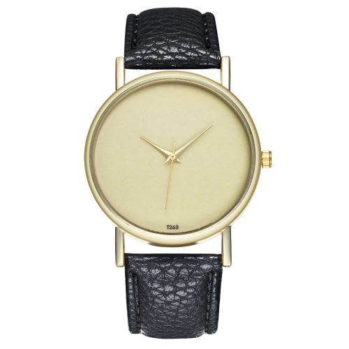 Nouvelle tendance à trois broches simple montre coréenne étudiant montre à quartz cadeau de mariage cadeau d'anniversaire cadeau T263-Anoir
