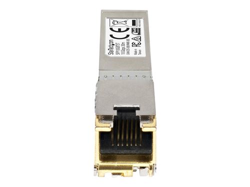 startech cisco compatible 10gbase-t sfp+ rj45 sfp+ module - 10gb mini g noir