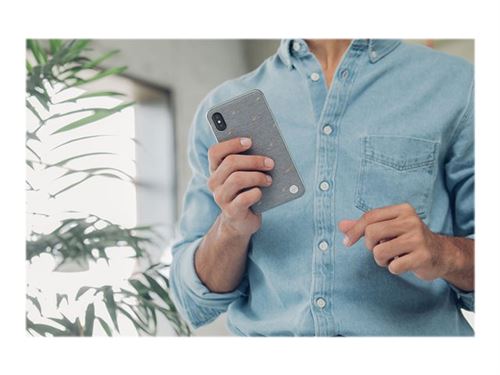Moshi Vesta - Coque de protection pour téléphone portable - tissu - gris caillou - pour Apple iPhone XS Max