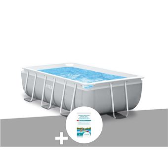 Kit Piscine Tubulaire Intex Prism Frame Rectangulaire 3 00 X 1 75 X 0 80 M Kit De Traitement Au Chlore Piscine Achat Prix Fnac