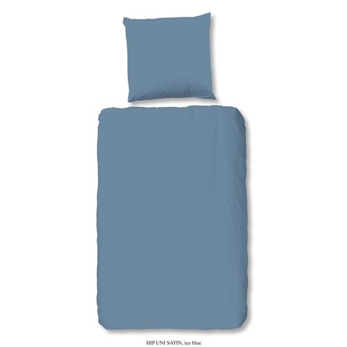 HIP Housse de couette Uni 140x200/220 cm Bleu glacier