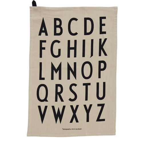 Lot de 2 torchons Alphabet
