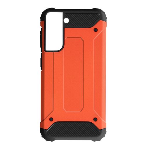 Coque pour Samsung Galaxy S21 Design Relief Bi-matière Anti-chute rouge