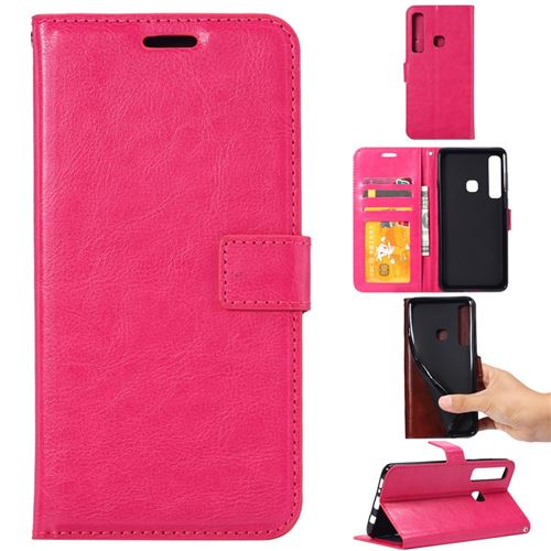 Etui en PU céréalier rose pour votre Samsung Galaxy A9 (2018)/A9 Star Pro/A9s