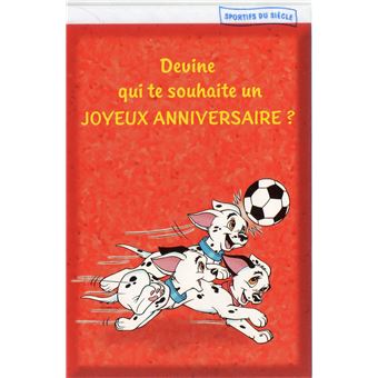 Carte D Anniversaire Disney Les 101 Dalmatiens Sport Football Enfant 9 Jeux D Eveil Achat Prix Fnac