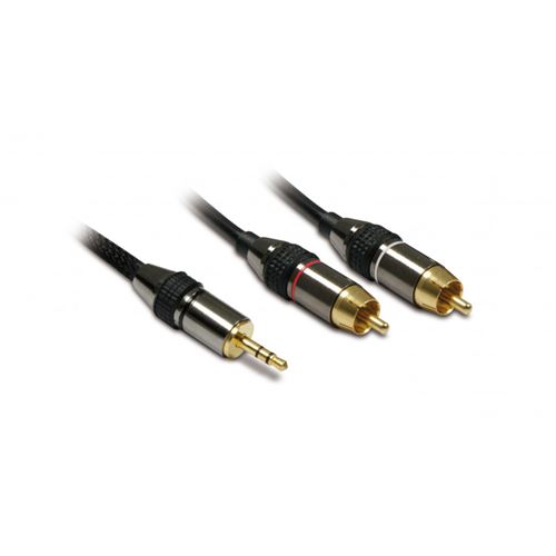 CÃ¢ble jack 3,5mm / 2RCA METRONIC 419210 1.5m Noir