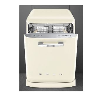 Smeg 50's Style LVFABCR3 - Lave-vaisselle - largeur : 59.8 cm - profondeur : 62.7 cm - hauteur : 88.5 cm - crème