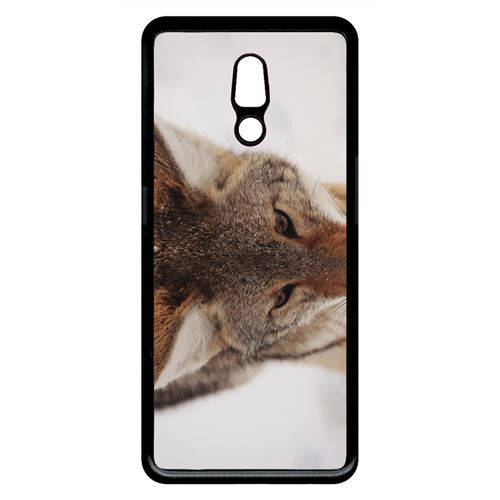 Coque My-Kase pour Reno - tete de loup - Plastique Noir