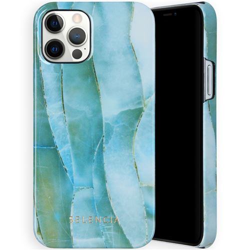Coque pour iPhone 12/12 Pro Selencia Agate Blue/Bleu