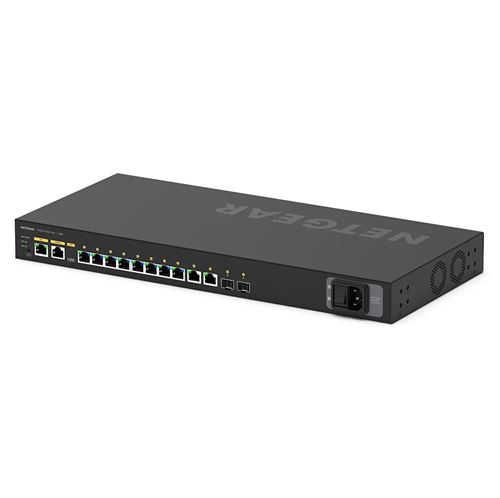 Netgear M4250-10G2F-Poe+ - Commutateur - C3 - Géré - 10 X 10/100/1000 (8 Poe+) + 2 X Gigabit Sfp - Flux D'Air Côte À Côte - Montable Sur Rack - Poe+ (125 W)