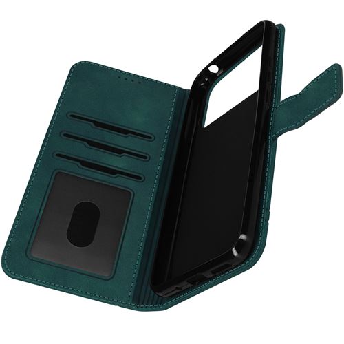 Étui pour Xiaomi Poco C40 Motif Smile Portefeuille Fonction Support Vidéo Avizar Vert
