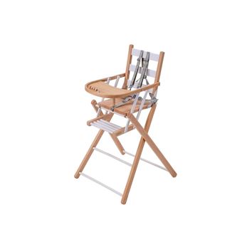 Chaise haute Sarah extra-pliante Hybride Blanc - 1