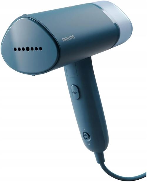 PHILIPS D&eacute;froisseur vapeur 1000W compact bleu