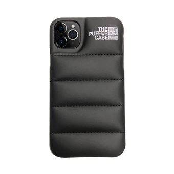 Coque 3D Puffer Doudoune pour iPhone 12 Mini HAOBUY - Noir - 1
