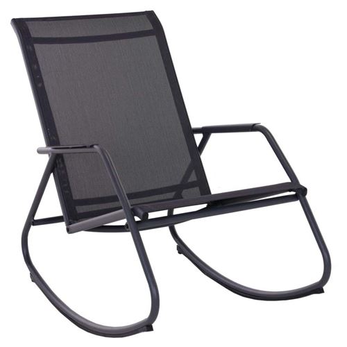 Alizé Gris Fauteuil Rocking De Jardin - Graphite Et - Image 3