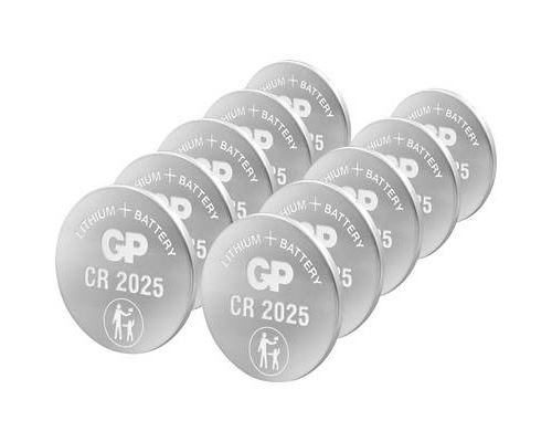 Non Communiqué Pile Bouton Cr 2025 Lithium Gp Batteries 3 V 10 Pc(S)
