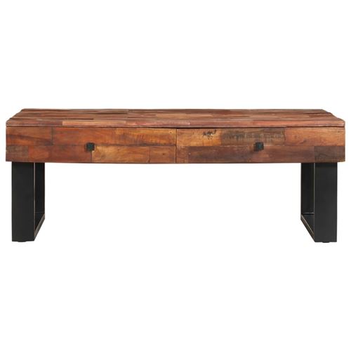 vidaXL Table basse 110x60x40 cm Bois de récupération massif
