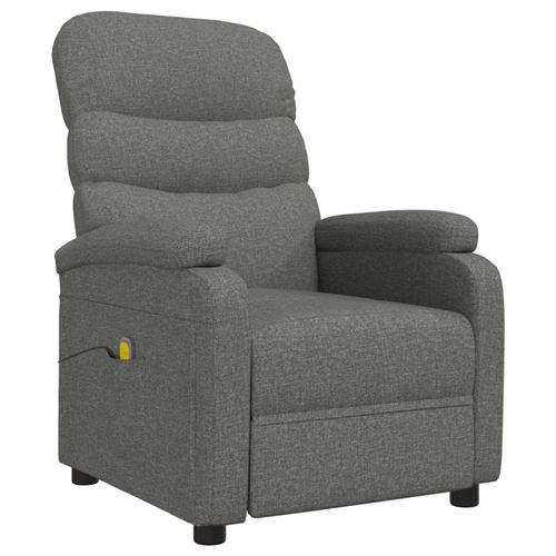 Non Communiqué Gris Fauteuil Inclinable De Massage Foncé Tissu