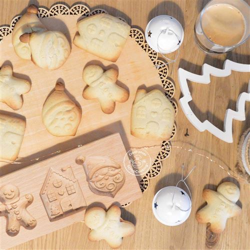 Moule bois biscuits fourrés Noël - ScrapCooking®