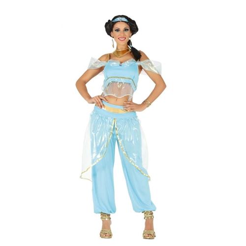 D&eacute;guisement Princesse du D&eacute;sert Adulte - Fiestas Guirca - Mod&egrave;le Princesse - Polyester - Bleu