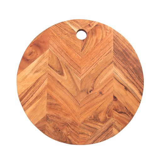 Table Passion - Planche à découper - Motif Chevron - 35 cm - Marron - Image 4
