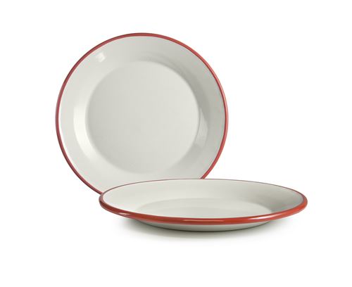 Non Communiqué Ibili 908122 Assiette Plate Email Bordeaux 22 Cm