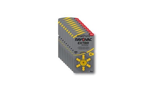 Rayovac r-extra-10 avancée piles auditives (type: 10, 60-pack)