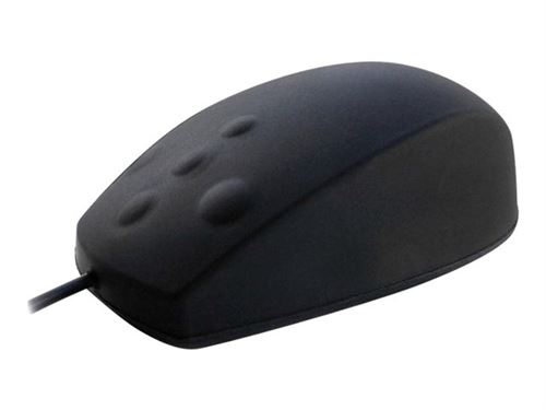 Ceratech Accuratus Accumed - Souris - droitiers et gauchers - optique - 5 boutons - filaire - PS/2, USB - noir