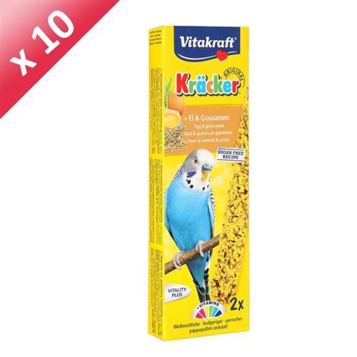  Vitakraft Kr&auml;cker - Friandise pour Perruches aux oeufs - 10x2