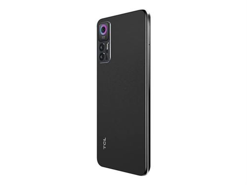 TCL 30 5G - 5G smartphone - double SIM - RAM 4 Go / Mémoire interne 64 Go - microSD slot - écran OEL - 6.7 - 2400 x 1080 pixels (60 Hz) - 3 x caméras arrière 50 MP, 2 MP, 2 MP - front camera 13 MP - noir tech