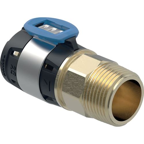 Transition FlowFit 620310001 dn 12/15, ø 16 mm, r 2000 / 2, avec filetage extérieur - Geberit