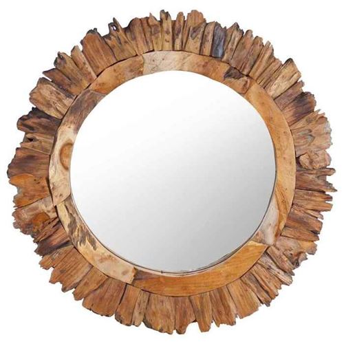 Vidaxl Miroir Murale 60 Cm - Teck - Image 3