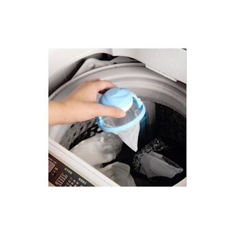 Boule filtre Attrape-poils et anti-peluche pour machine à laver le linge