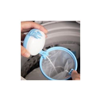 Filtre Attrape Poils Spécial Lave - Linge Réutilisable Bleu - Prix