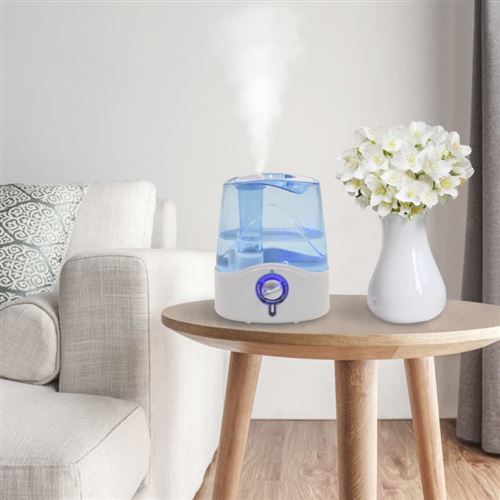 vidaXL Humidificateur à ultrasons avec brume et veilleuse 6 L 300 ml/h