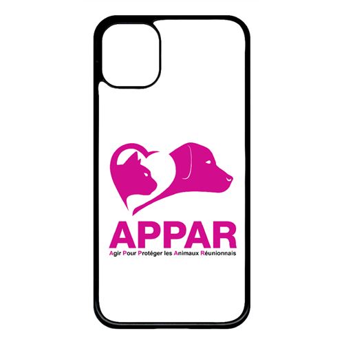 Coque My-Kase pour iPhone 11 - association appar reunion portrait - Plastique Noir