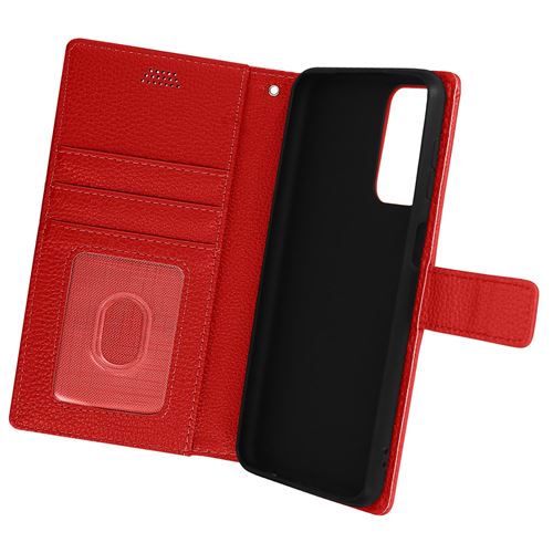 Étui pour Samsung Galaxy A23 5G et M23 5G Clapet Portefeuille Support Vidéo Dragonne Avizar rouge