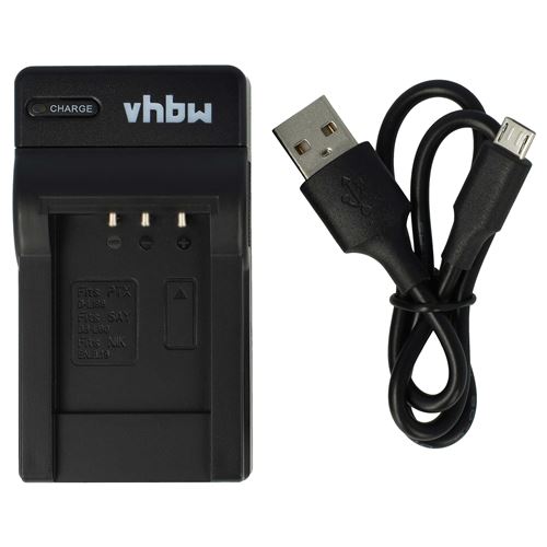 Vhbw Chargeur compatible avec Nikon Coolpix S6700, S6400, S6900, S4300, S5300, S6600, S6800 caméra caméscope action-cam + témoin de charge 4,2 V