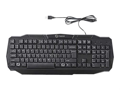 Nedis Clair/Noir Gaming - Clavier - Rétro-Éé - Usb - Qwerty - International Us - Image 3