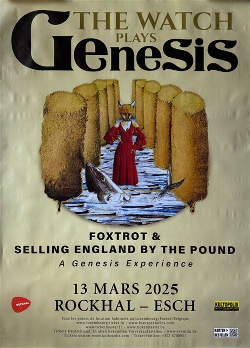 Affiche - The Watch Plays Genesis - Concert Luxembourg 2025 - 80x120cm