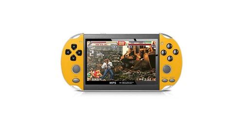 Console de jeu rétro portable portable 800 jeux intégrés de 4,3 pouces - jaune
