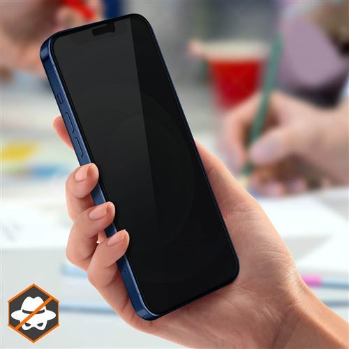 Verre Trempé Vshop Anti-Espion Compatible Avec iPhone 12/12 Pro