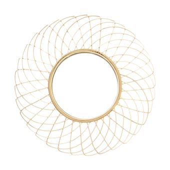Miroir Rond Déco Rosace en Bambou Ø90cm - RINGA - ALTOBUY - 1