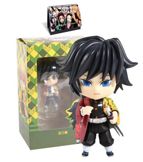 Figurine Demon Slayer Tomioka Giyuu 10 cm avec Calendrier Demon Slayer 2022 en français