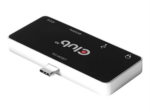Club 3D USB Type C 4-in-1 Hub - Station d'accueil - USB-C - HDMI