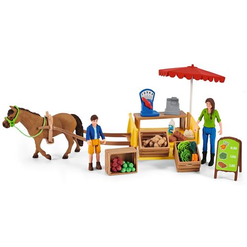 Figurine-Schleich 42528 - Farm World Etal mobile de la ferme