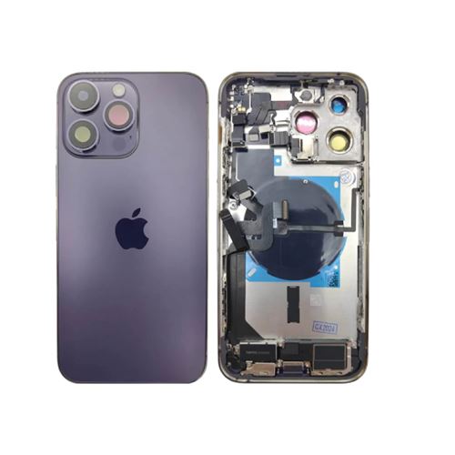 Coque de Réparation Complète Violet Intense pour iPhone 14 Pro Max (Version US)